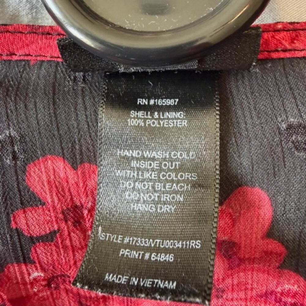 Kate & Lily Chiffon Sheer Back Partial Lined Floral Maxi Dress Size 4 Whimsigoth - Picture 9 of 10